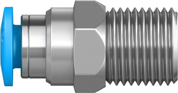 Festo 2.6 mm Quick Star R1/8 Male Thread with External Hex Push-in-Fitting QS-1/8-4