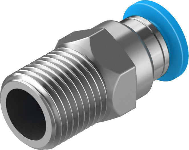 Festo 2.6 mm Quick Star R1/8 Male Thread with External Hex Push-in-Fitting QS-1/8-4