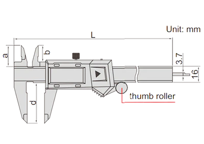 Insize 0-200MM Digital Vernier Caliper (IP54 , Waterproof) 1104-200