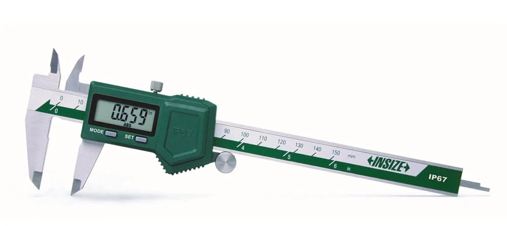 Insize 1118-300B Digital Vernier Caliper 0-300mm Range ±0.01mm Accuracy IP67 Waterproof