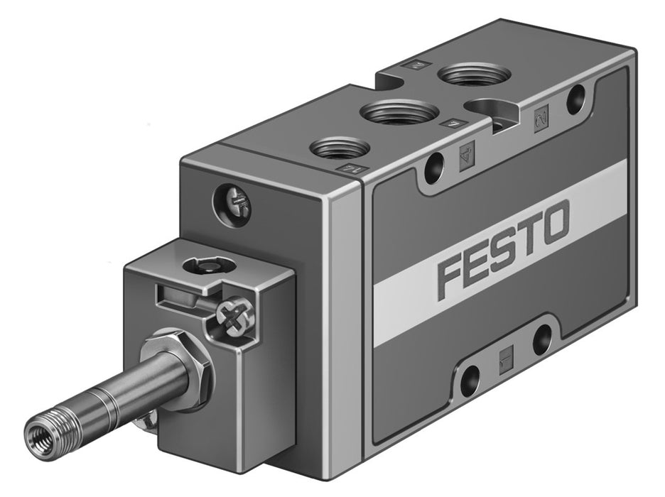 Festo 1/4 Inch 7mm 5/2 Way Internal Pilot Non-Reversible Solenoid Valve MFH-5-1/4-B