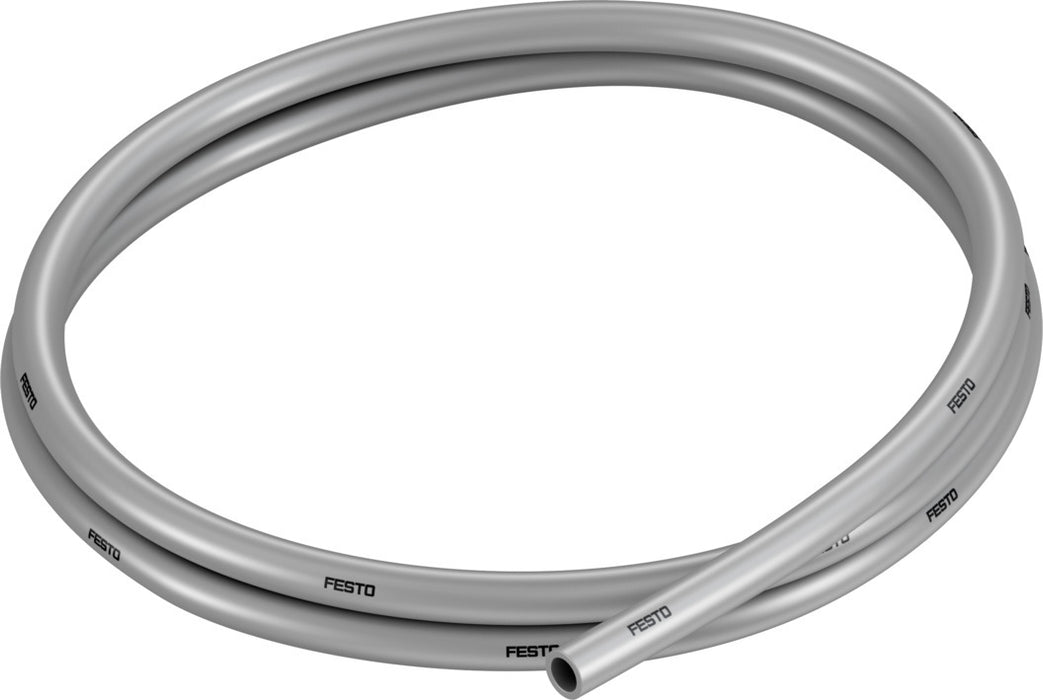 Festo 8 mm Silver PU Plastic Tubing PUN-8X1.25-SI, 50MTR