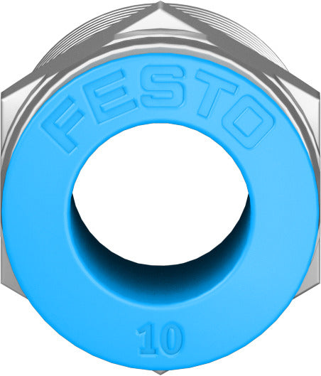 Festo 6.7 mm Quick Star R3/8 Male Thread with External Hex Push-in-Fitting QS-3/8-10