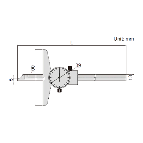 Insize 0-200MM Dial depth gauge 1340-200