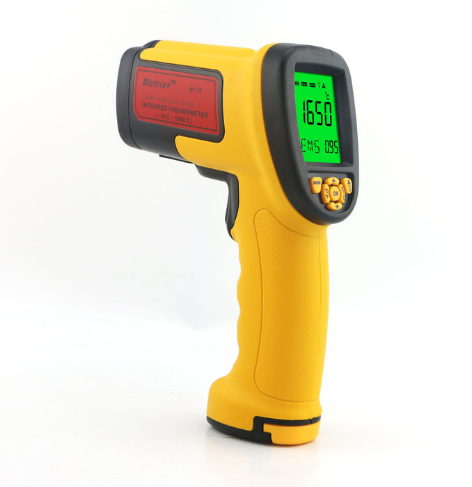 Metrix+ MT 16 Infrared Thermometer -50°C to 1650°C ±2% Accuracy 50:1 Distance-to-Spot Ratio Data Logging