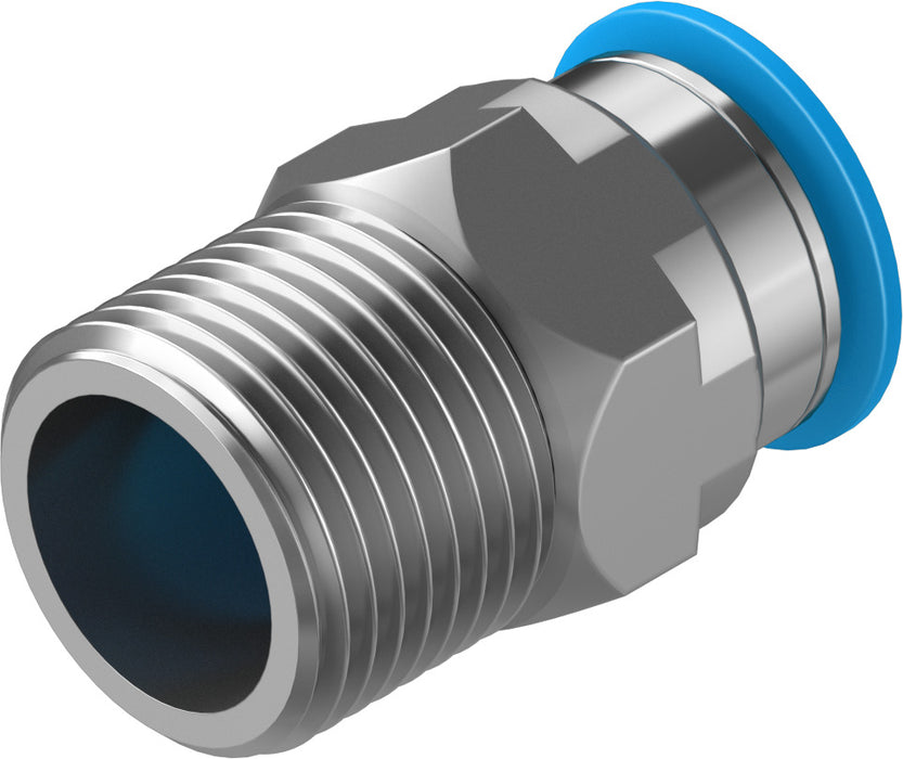 Festo 6.7 mm Quick Star R3/8 Male Thread with External Hex Push-in-Fitting QS-3/8-10