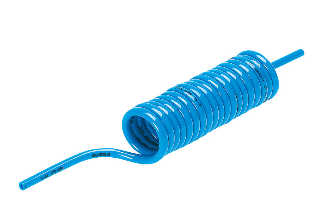 Festo 10mm 6 m Polyurethane Blue Spiral Plastic Tubing PUN-10X1,5-S-6-BL