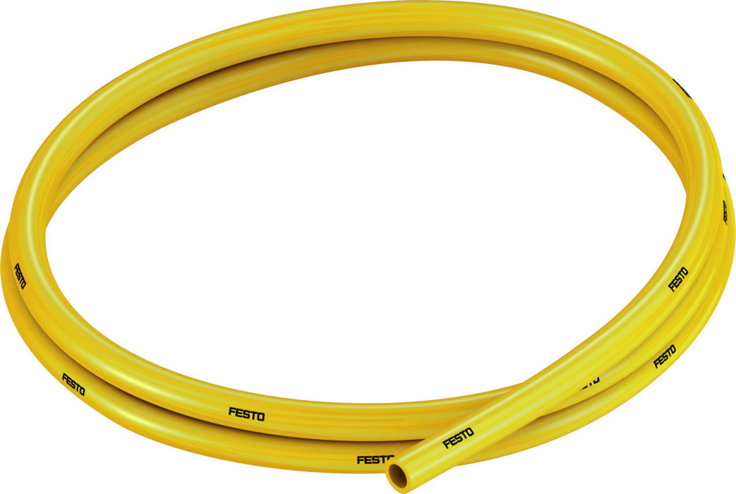 Festo 8 mm Yellow PU Plastic Tubing PUN-8X1.25-GE, 50MTR