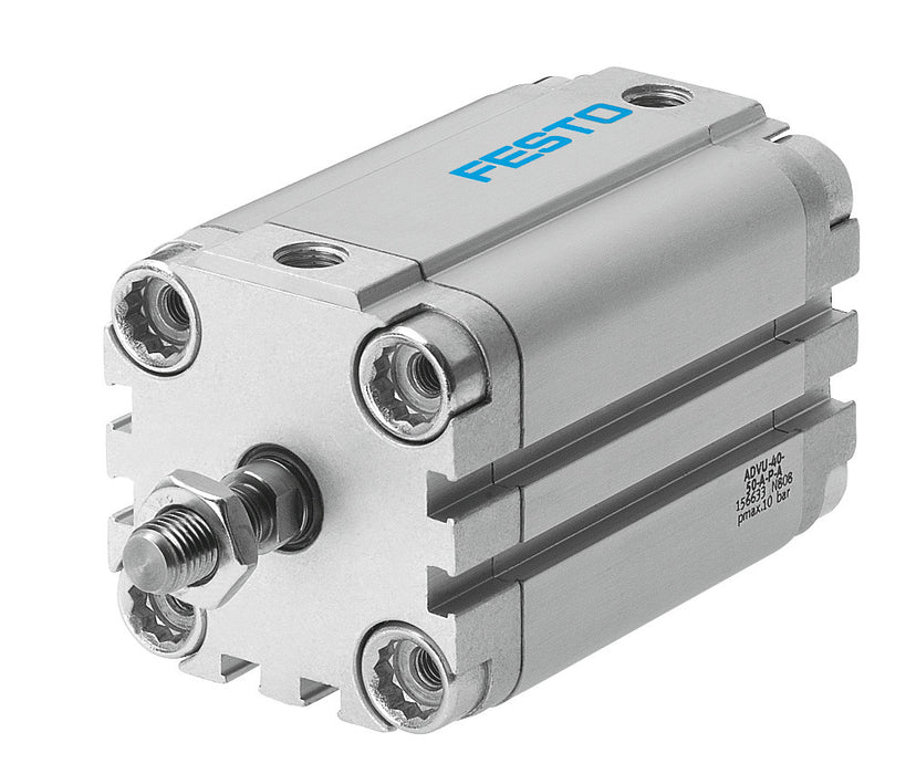 Festo 50 mm Piston Dia 10 mm Stroke Compact Cylinder Piston Rod with Male Thread ADVU-50-10-A-P-A