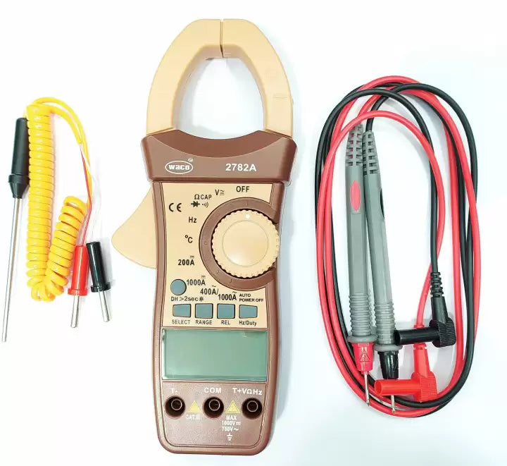 Waco 2782A 3¾-Digit 1000A AC/DC Auto-Ranging Digital Clamp Meter