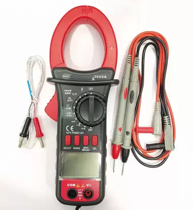 Waco 3600A Digital Clamp Meter - 3999 Counts, 1000A AC/DC, Auto-Ranging