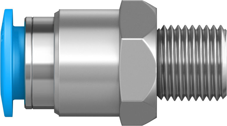 Festo 5 mm Quick Star R1/8 Male Thread with External Hex Push-in-Fitting QS-1/8-8