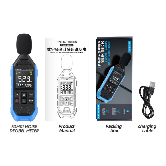 FNIRSI FDM01 High-precision Digital Noise Decibel Meter