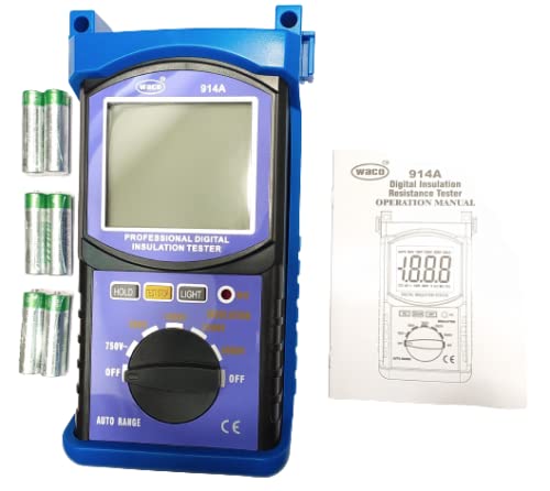 Waco 914A High Voltage Digital Insulation Tester - 500V to 5000V, 200 GΩ