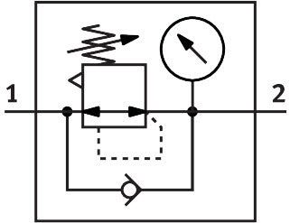 Festo 1/2 Inch Pressure Regulator With Pressure Gauge LR-1/2-D-MAXI