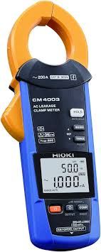 Hioki CM4003 AC Leakage Clamp Meter True RMS 200A Measurement with Data Logger Connectivity