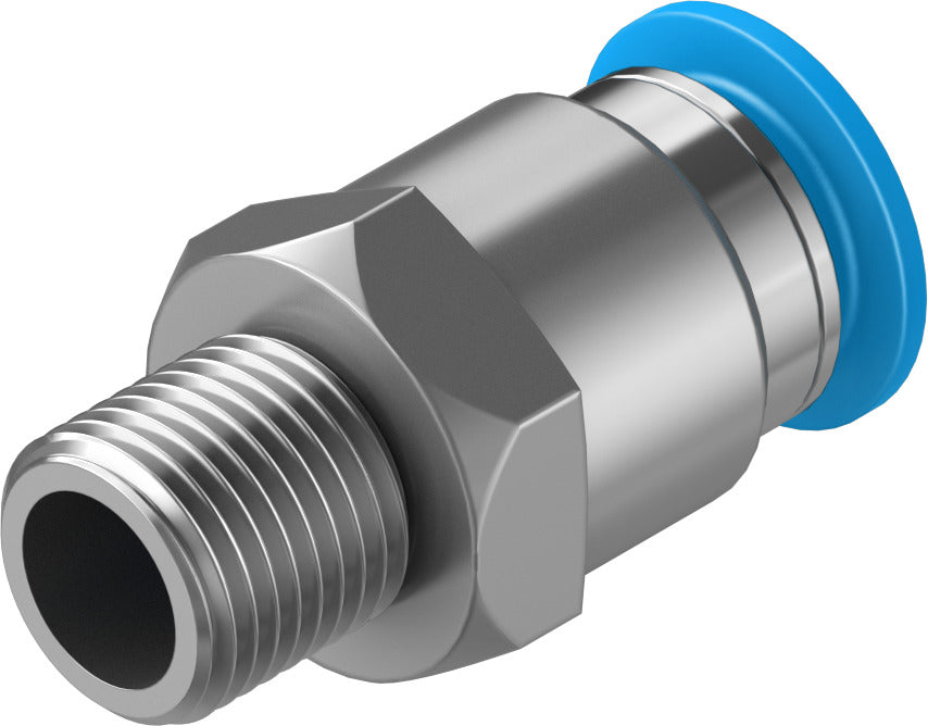 Festo 5 mm Quick Star R1/8 Male Thread with External Hex Push-in-Fitting QS-1/8-8