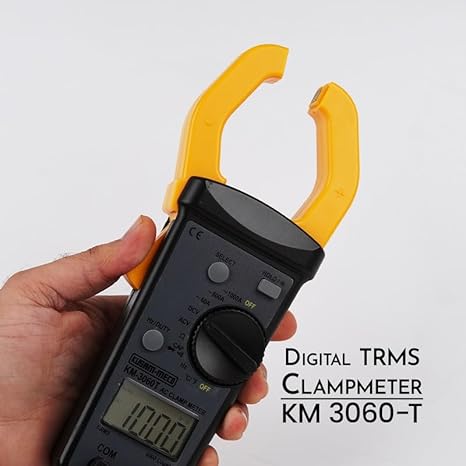 Kusam Meco KM3060T Digital Clamp Meter - 1000A AC, 5,999-Count Display, Non-Contact Voltage Detection