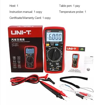 UNI-T UT107+ Automotive Multimeter with RPM Measurement and Battery Test Features