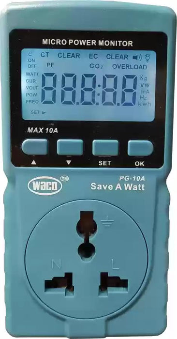 Waco PG10A 2200W Digital Power Monitor/ Guard Save Watt