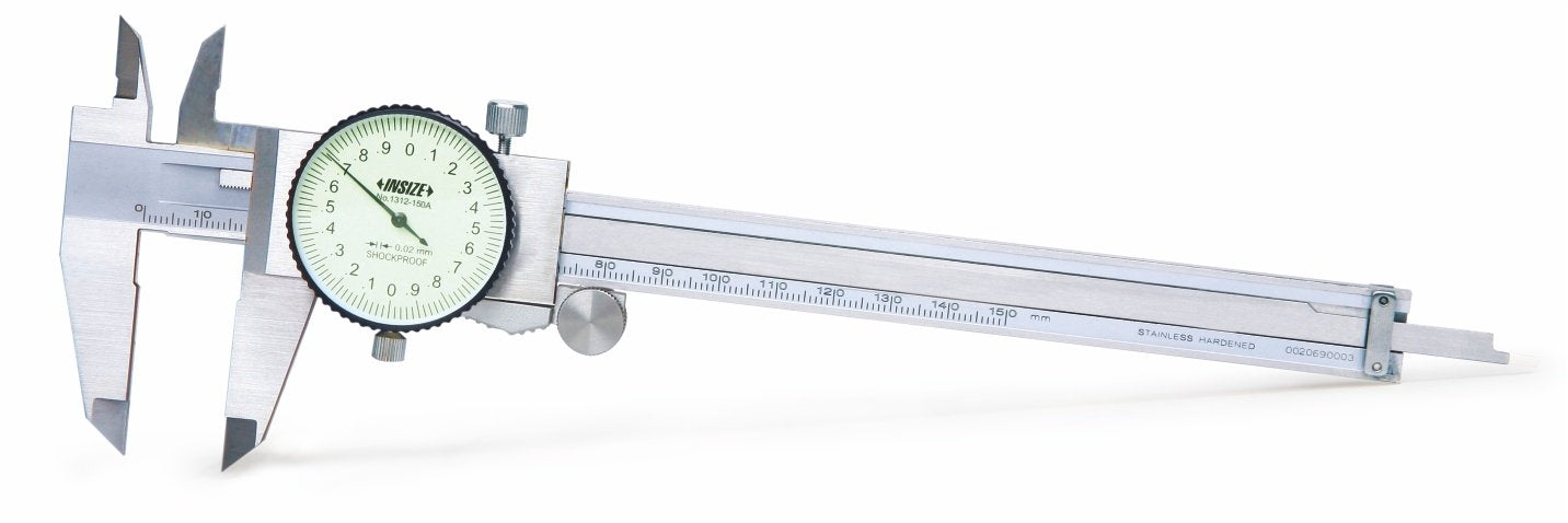 Insize 0-200MM Dial Vernier Caliper 1312-200A (0.01MM), +0.03MM