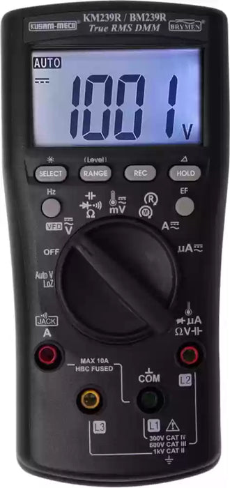 Kusam Meco 239R True RMS Digital Multimeter - 6000 Counts, VFD & AutoV (LoZ), NCV Detection