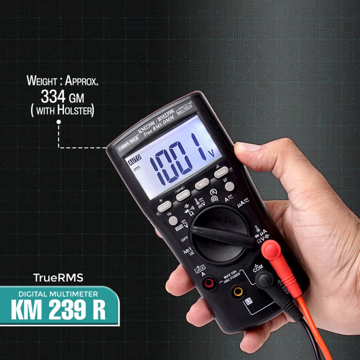 Kusam Meco 239R True RMS Digital Multimeter - 6000 Counts, VFD & AutoV (LoZ), NCV Detection