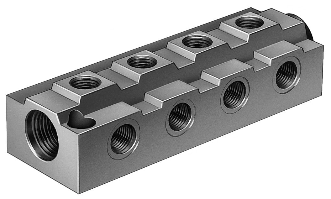 Festo 1/4 Inch FR Die-cast Aluminium 8 Outlets Distributor Block FR-8-1/4