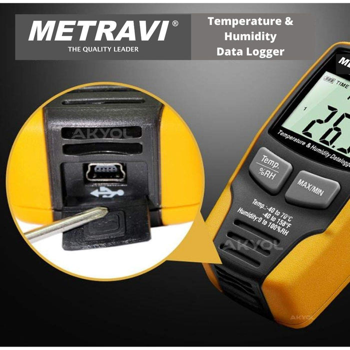 Metravi DL-TH-01 Temperature and Humidity Data Logger