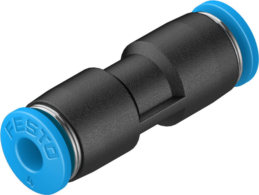 Festo 2.8 mm Quick Star PBT Housing Straight Push in Connector For Tubing OD-4 mm QS-4