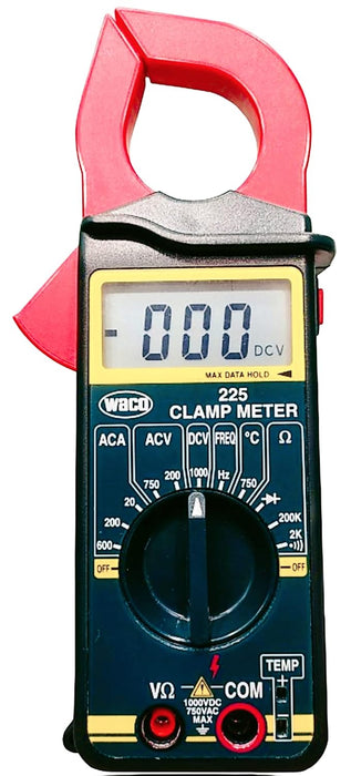 Waco 225 3-1/2 Digits 1999 Counts 1000V 600A Digital Clamp Meter