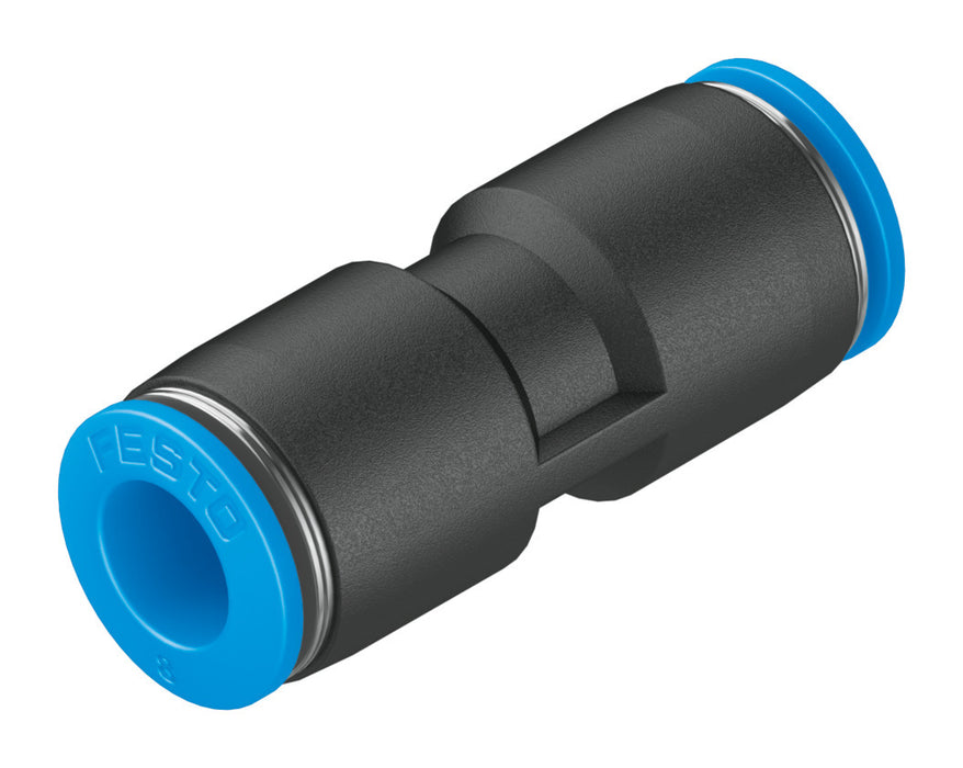 Festo 7 mm Quick Star PBT Housing Straight Push in Connector For Tubing OD-8 mm QS-8