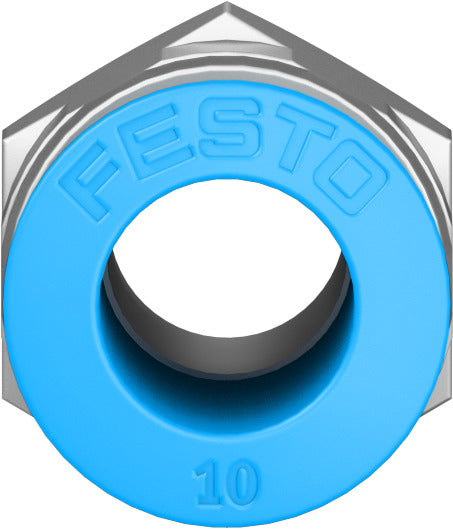 Festo 6.7 mm Quick Star R1/4 Male Thread with External Hex Push-in-Fitting QS-1/4-10