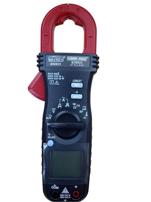 Kusam Meco KM 033 600A AC True RMS Digital Clampmeter: Accurate AC Current Measurement with True RMS Sensing