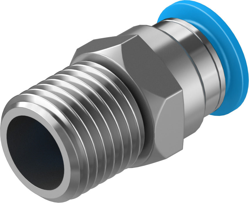 Festo 5 mm Quick Star R1/4 Male Thread with External Hex Push-in-Fitting QS-1/4-8