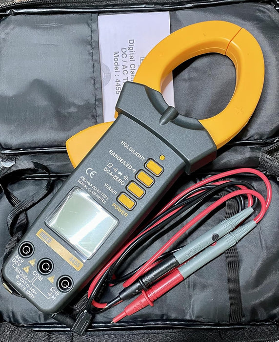 Waco 4455 Digital Clamp Meter - 2000A AC/DC, 1999 Counts, Auto-Ranging