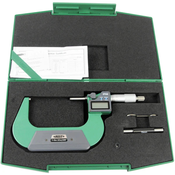 Insize (75-100MM) Digital Outside Micrometer,3108-100A (IP65, Waterproof)