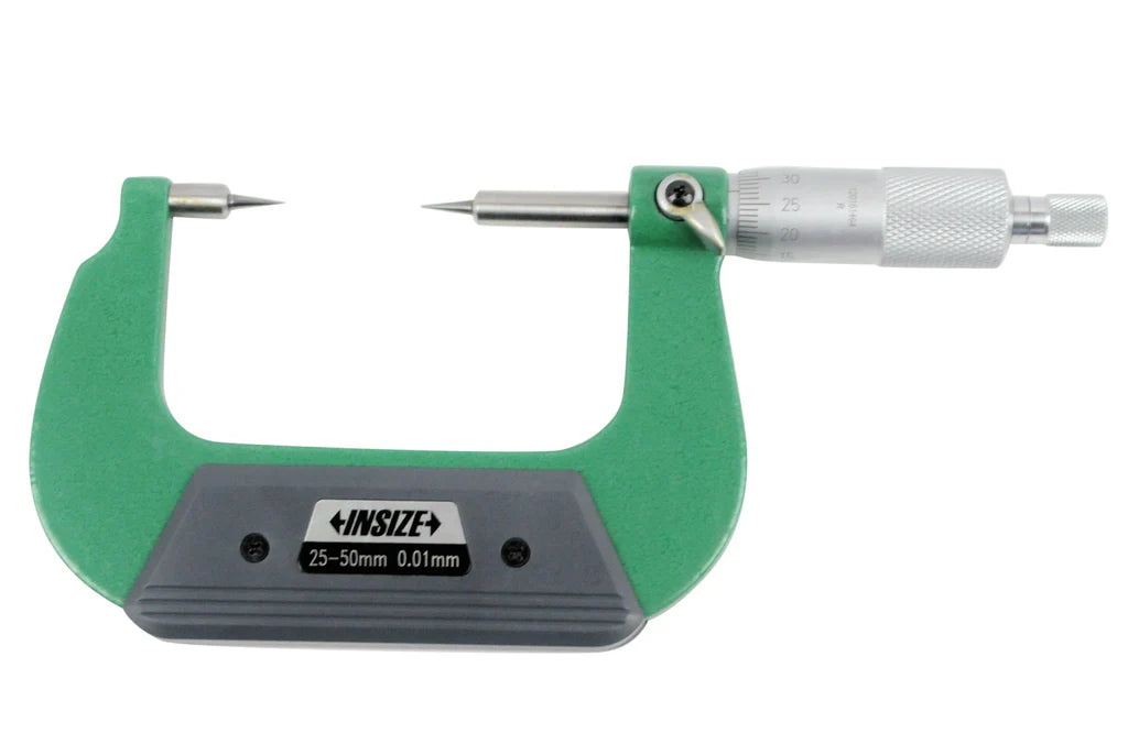 Insize (25-50MM) Point Micrometer 3230-50BA, 15 Deg  0.01mm