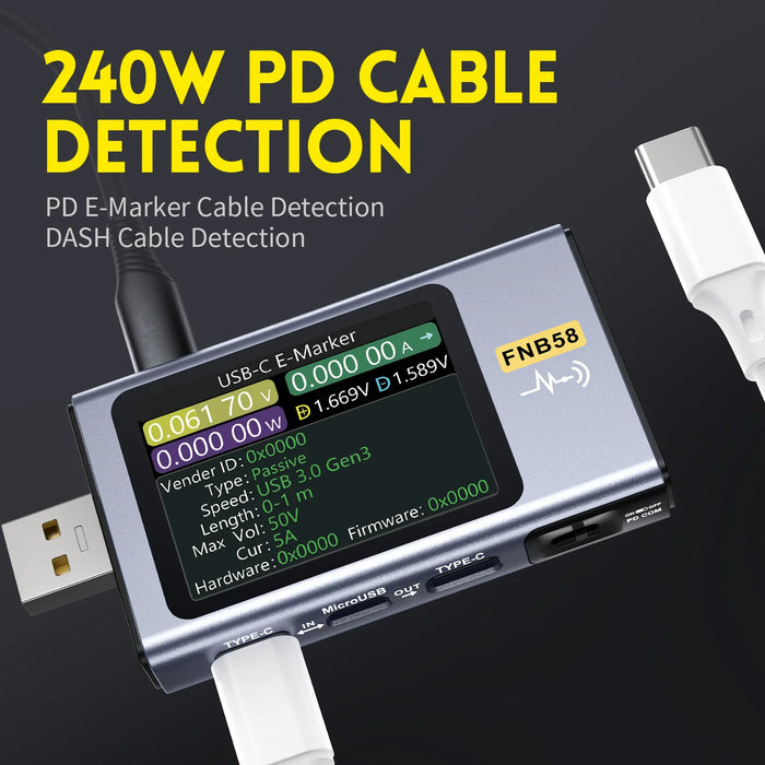 FNIRSI FNB58 USB-tester with Bluetooth