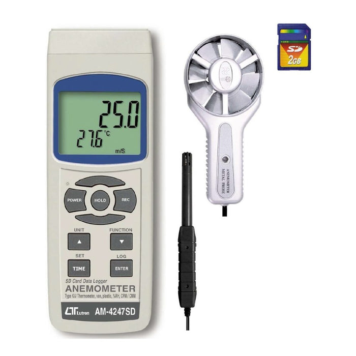 Lutron AM-4247SD 7 in 1 Vane Anemometer