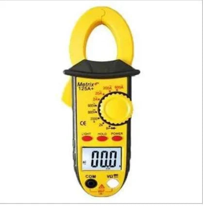 Metrix+ 125A+ Digital AC Clamp Meter 600A True RMS 600V AC/DC 28mm Jaw Size