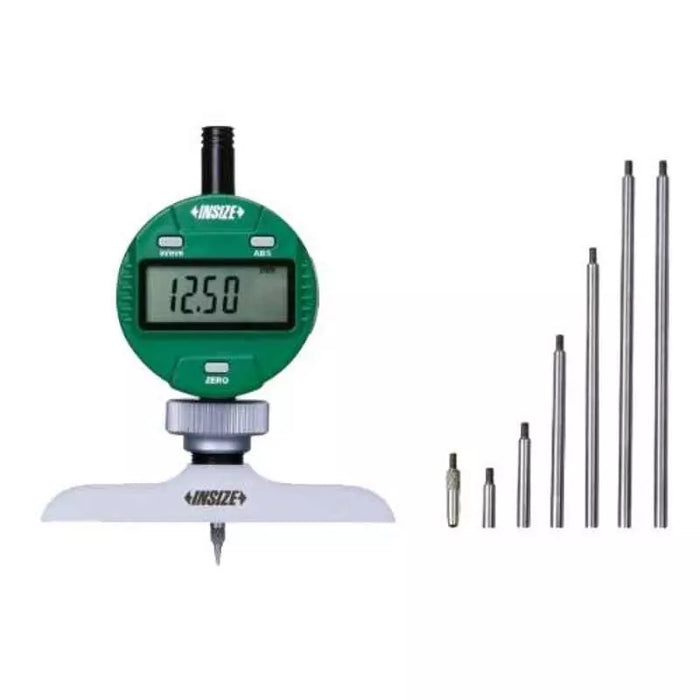 Insize 0-300MM / 0-12" Digital Dial Depth Gauge 2141-201A, +20 μm