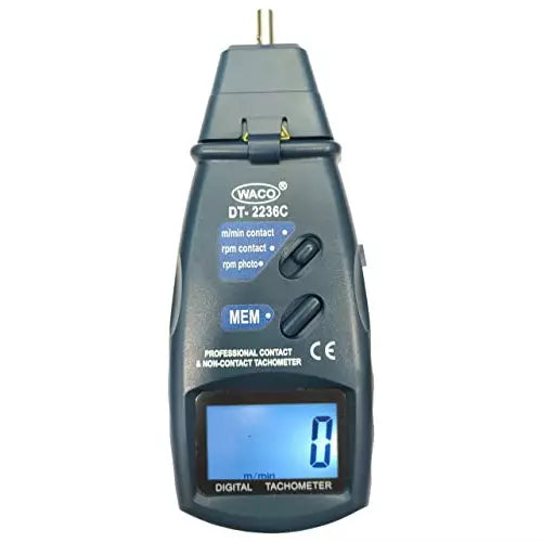 Waco Digital Tachometer 0.5 to 19999 RPM, DT-2235B