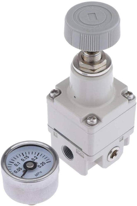 Akari Air Regulator Akari 1/8 Inch 2 to 8 Bar  Precision Air Regulator SMC IR-1000-01