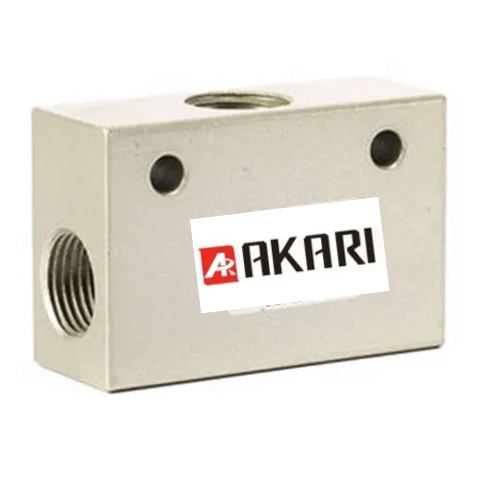 Akari Solenoid Valves Akari ST Series Automatic Pneumatic Shuttle Valve Pressure 0.05-1.0Mpa