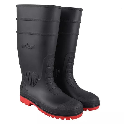 Alko Plus Gumboot Alko Plus Black and Red PVC Gumboot With Cotton Lining and Steel Toe Cap (APS G7)