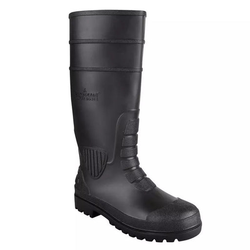 Alko Plus Gumboot Alko Plus Black PVC Gumboot With Cotton Lining and Steel Toe Cap (APS G7)