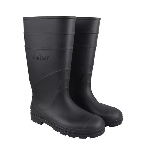 Alko Plus Gumboot Alko Plus Black PVC Safety Gumboot With Cotton Lining and Without Steel Toe Cap (APS G2)