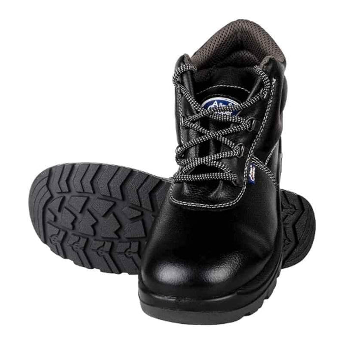 Allen Cooper Safety Shoes Allen Cooper AC 1008 Steel Toe Hi-Ankle Black Men's Safety Shoes