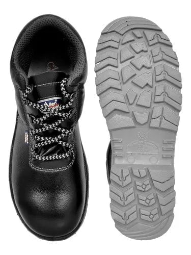 Allen Cooper Safety Shoes Allen Cooper AC 1008 Steel Toe Hi-Ankle Black Men's Safety Shoes